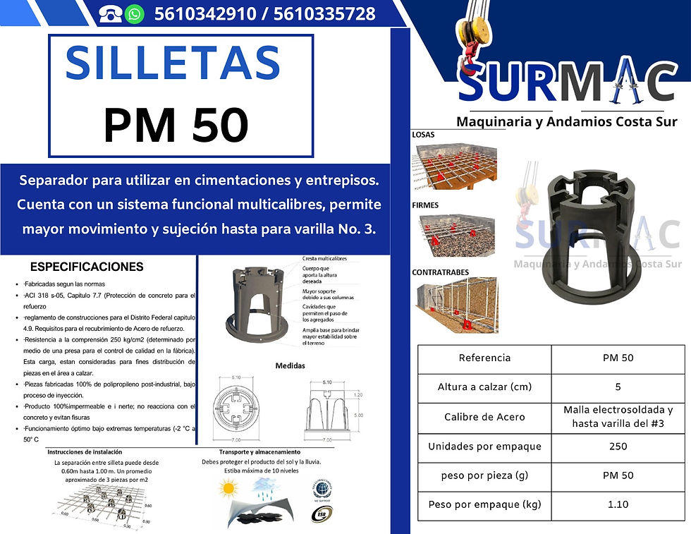 F.T SILLETAS PM 50