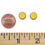 Thumbnail: Yellow sun earrings size