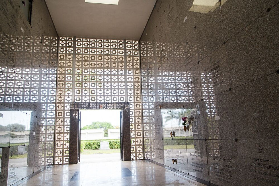 Mausoleum in South Florida at Jewish Cemetery, Star of David Cemetery