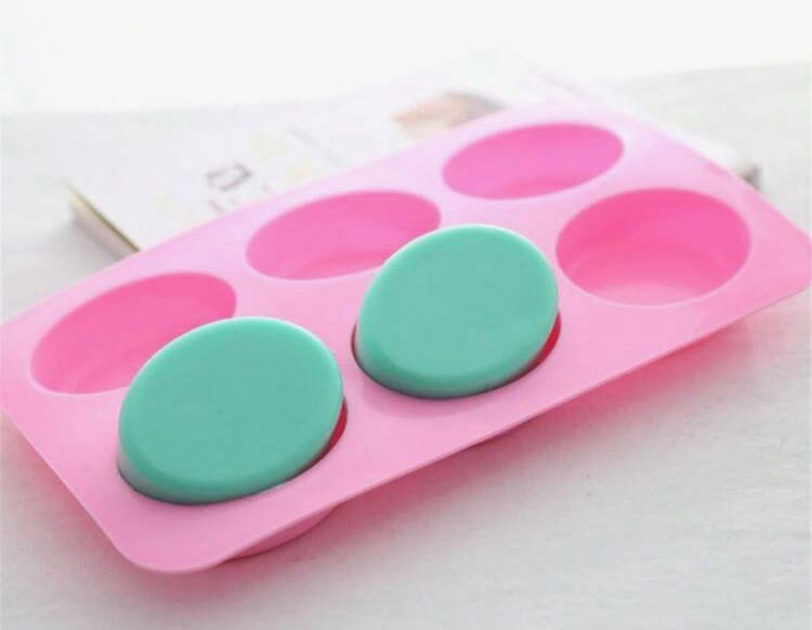 Rounded Oval Mould - 6 Cavity