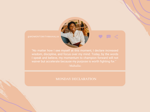 Monday Declaration -12.28.20