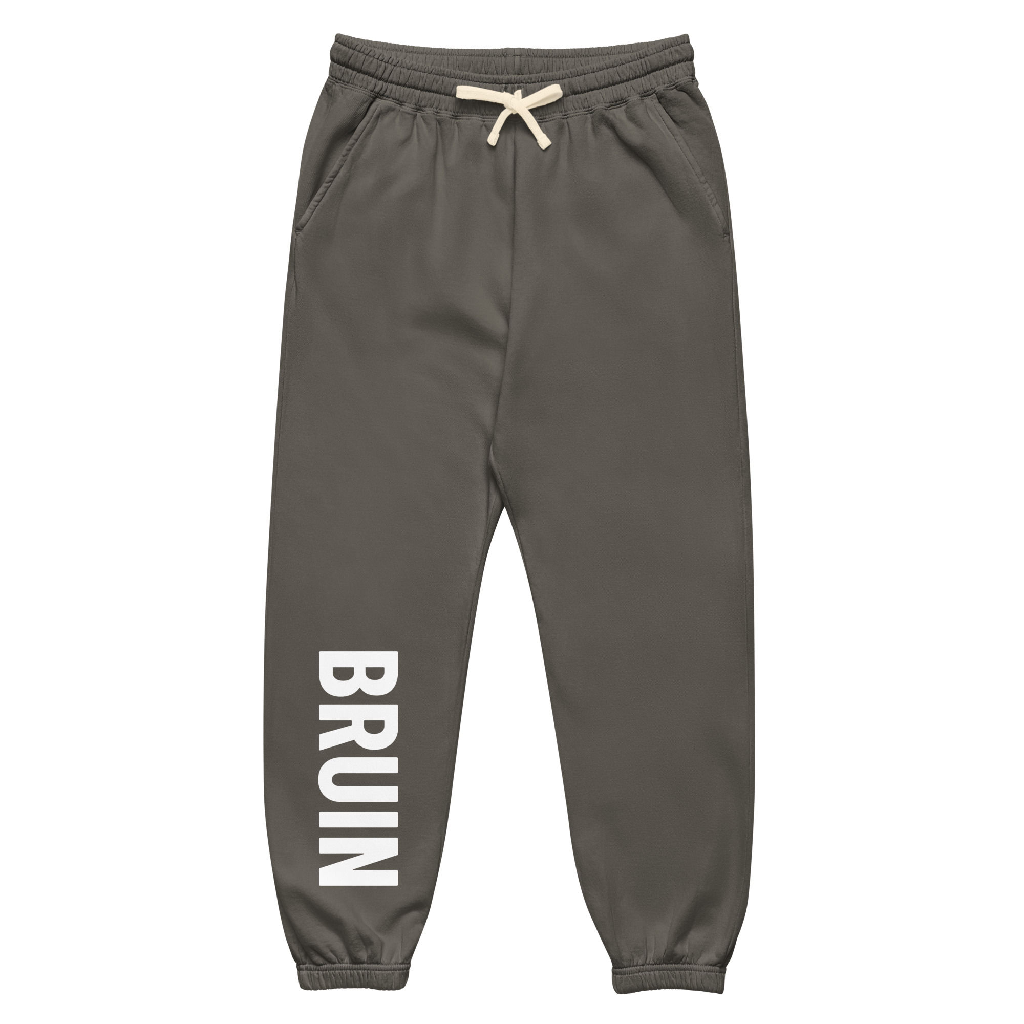 Bruin Unisex Fleece Sweatpants White
