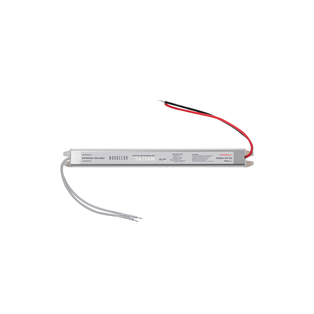 FONTE DE ALIMENTAÇÃO SLIM DC12V 2A/24W