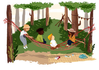 Leanne Coelho kids children's illustration picture books publishing illustrator picnic woods 