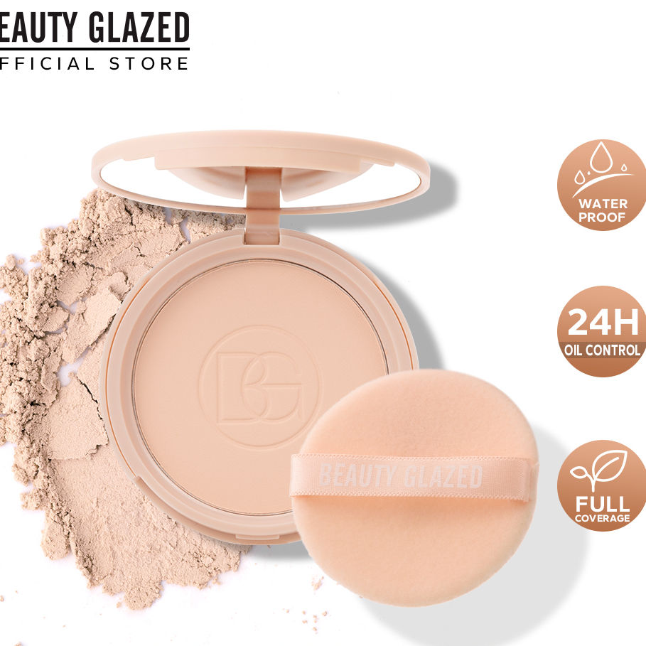 BEAUTY GLAZED Oil Control Matte Face Powder Long Lasting Flawless Setting Powder