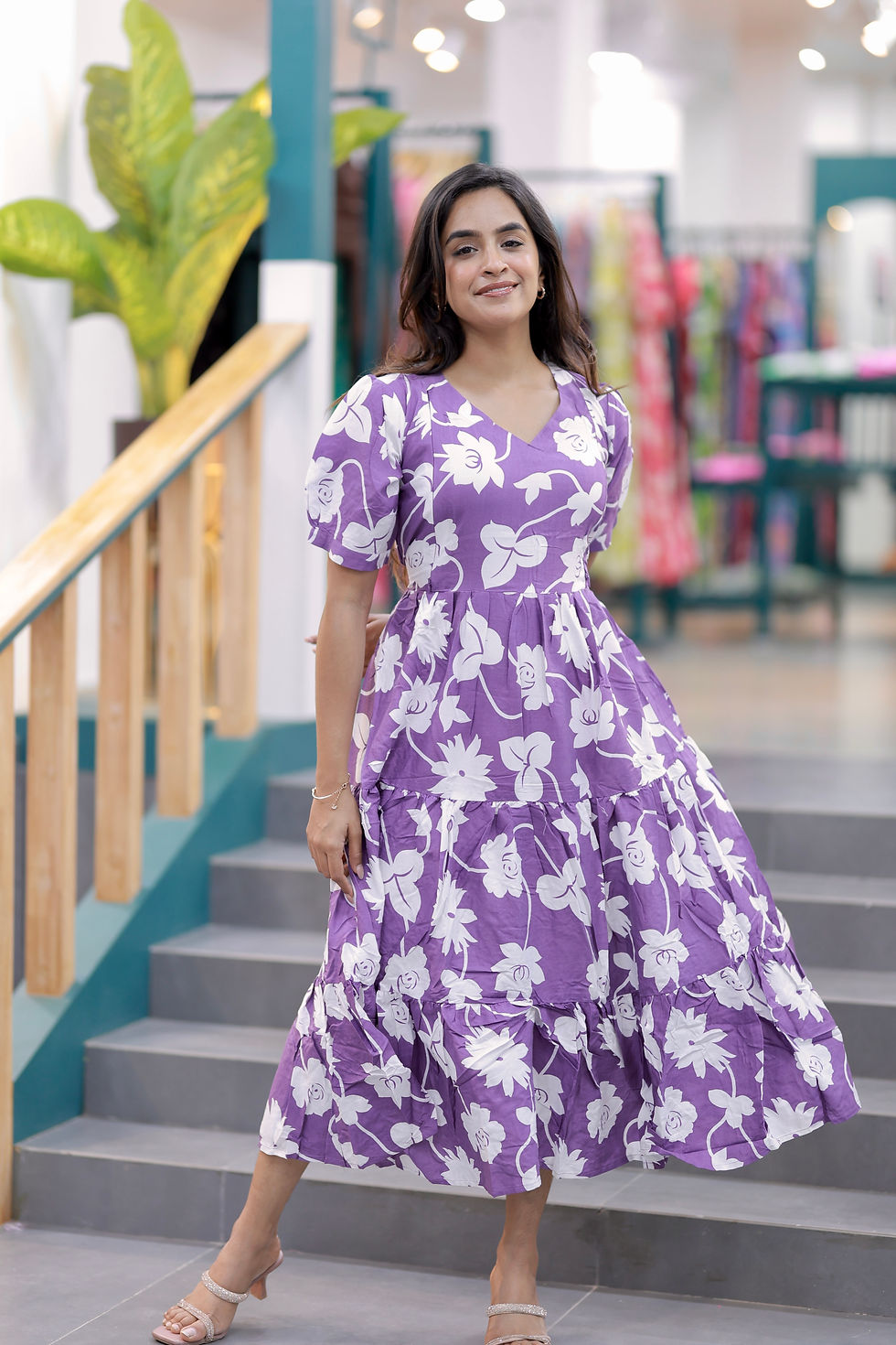 Aaranya F Premium Cotton Dress   FEEDING (With Zip)