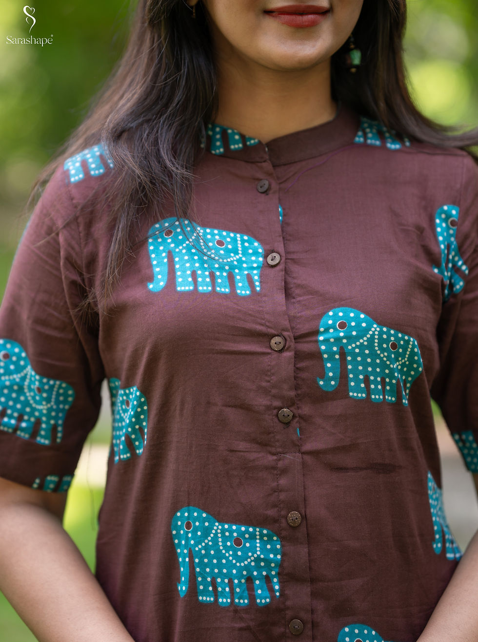 Thumbnail: Prisha Pure Cotton - Cord Set ( Kurti and Pant) buttons Openable