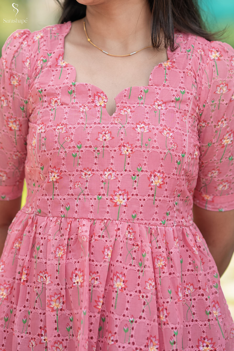 Thumbnail: Kulfi feeding Hakoba dress With Feeding Zip