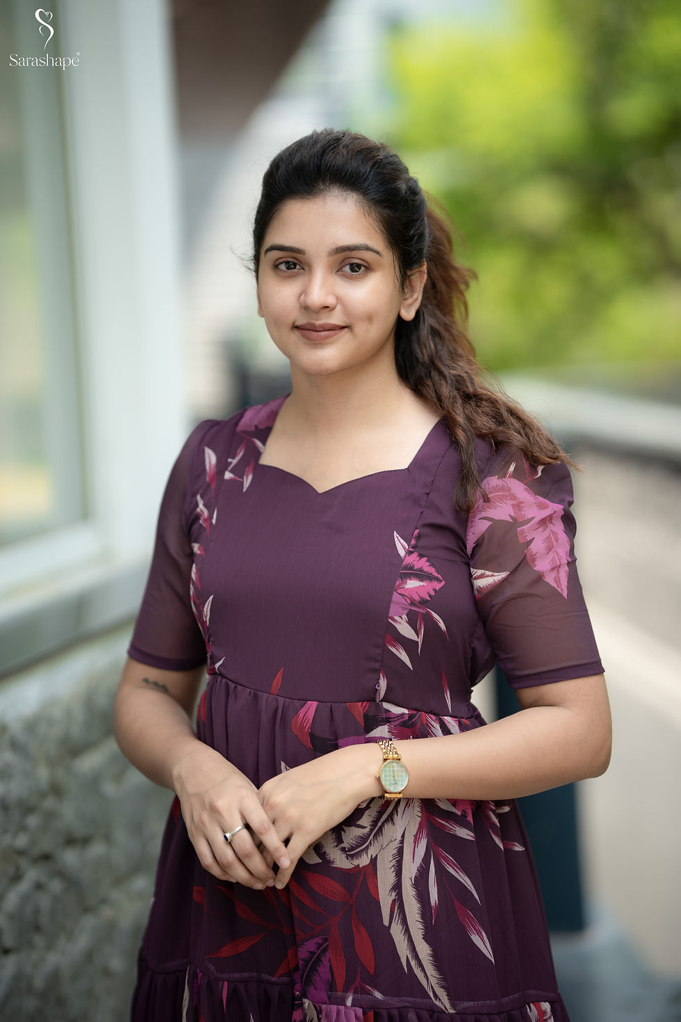 Thumbnail: Navira F georgette dress With Feeding Zip