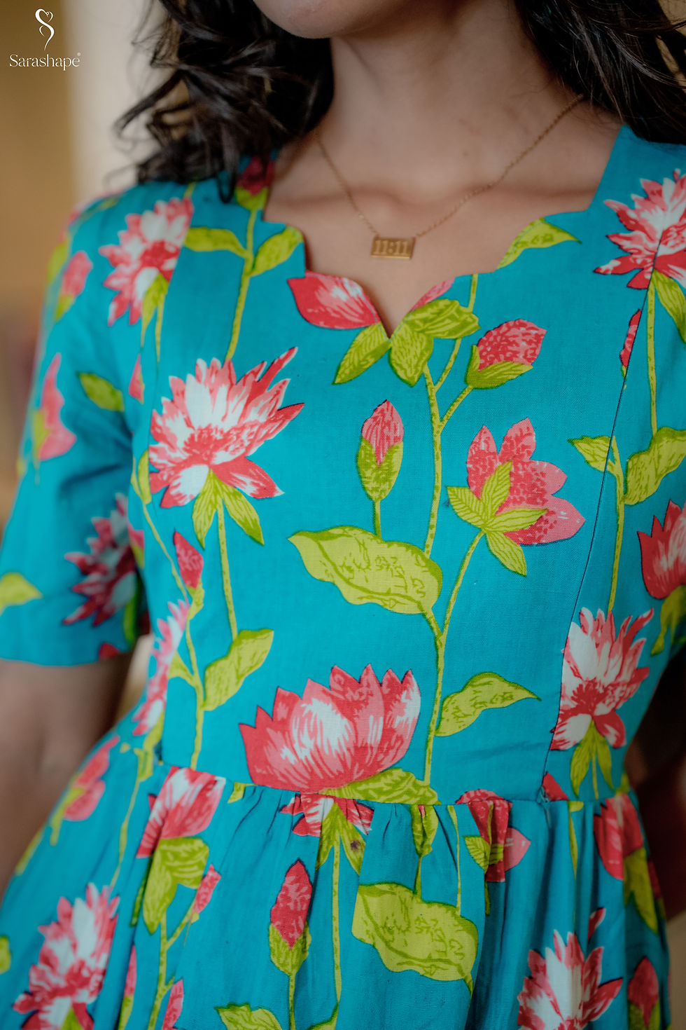 Thumbnail: Krishvi F Cotton Flex Dress FEEDING (With Zip)