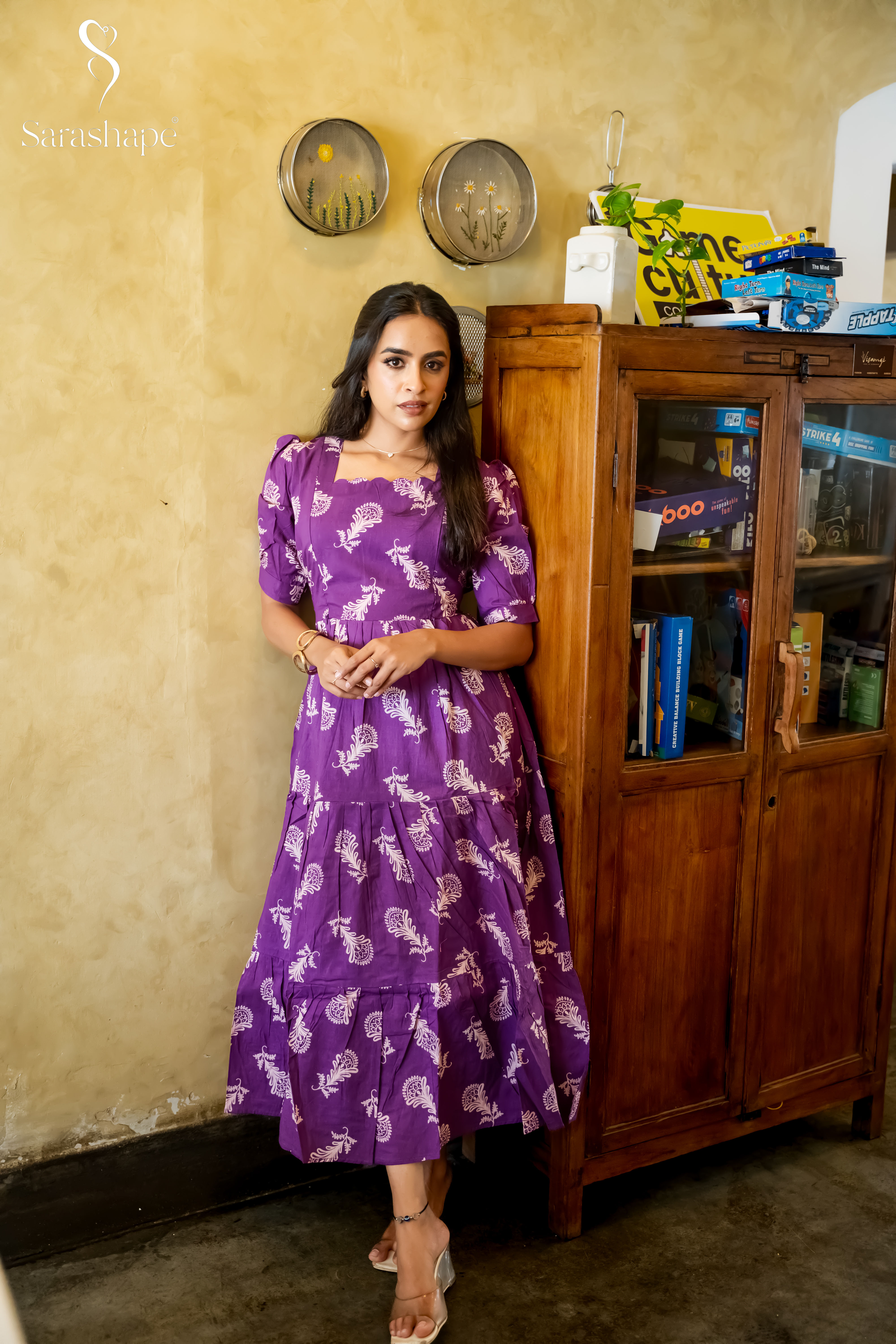 Nishanthini F Pure Cotton Dress FEEDING - with Lining & Zip