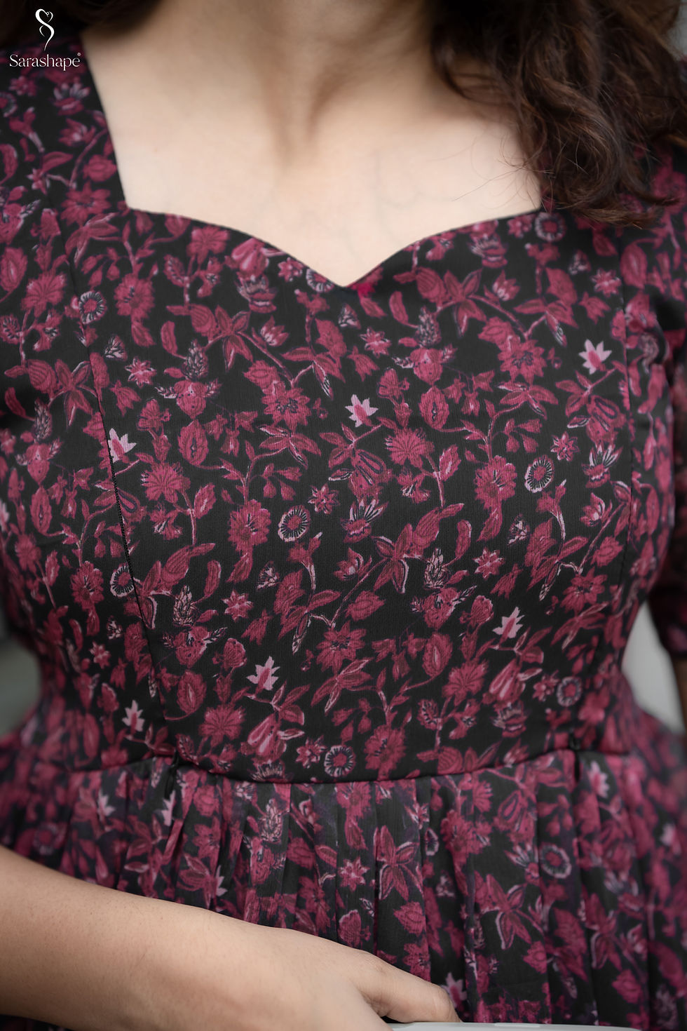 Thumbnail: Ruhani F georgette dress With Feeding Zip