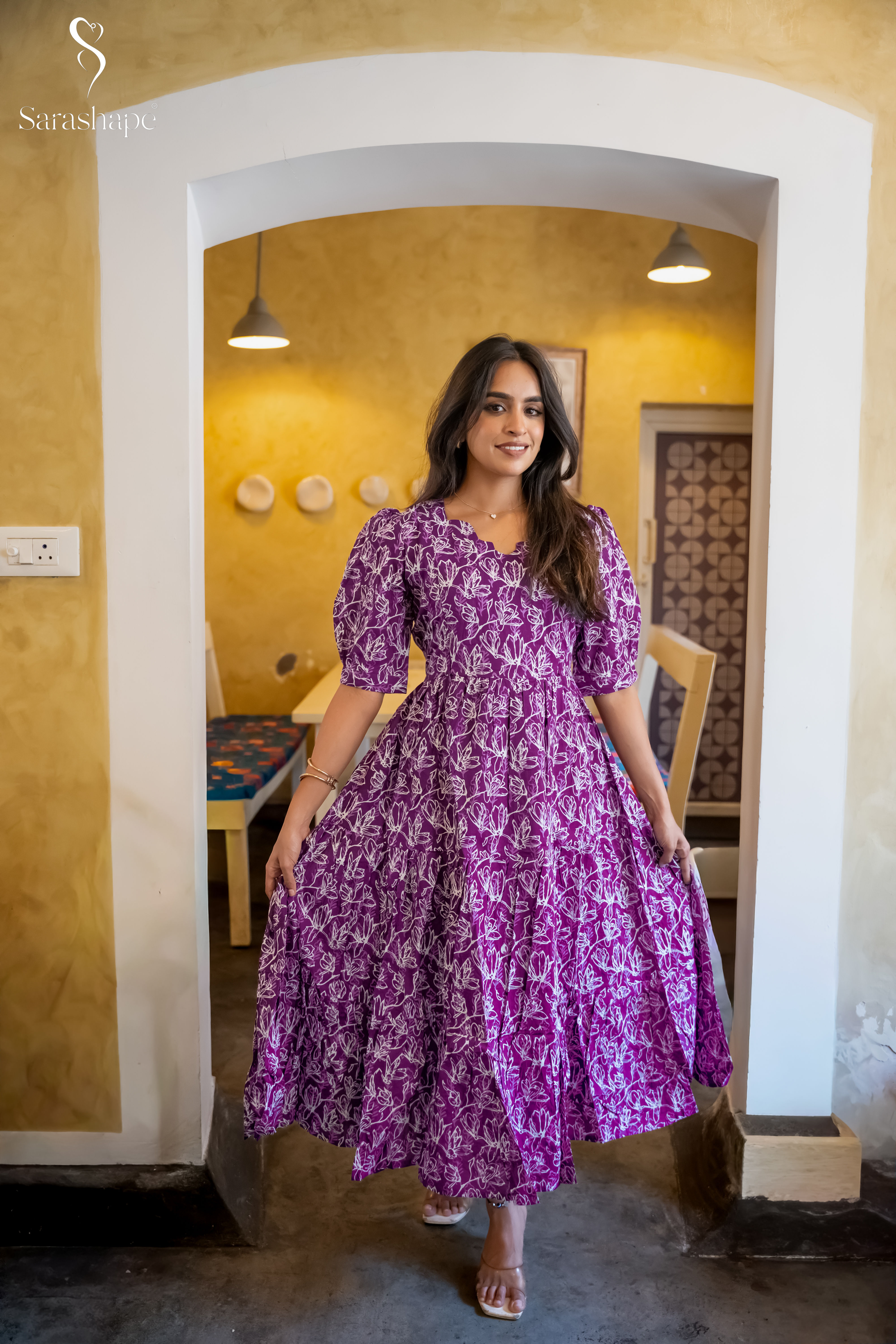 Thulir F Pure Cotton Dress FEEDING - with Lining & Zip