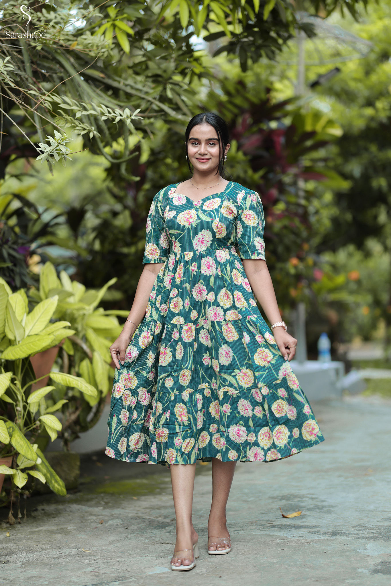 Roshini F Pure Cotton Dress FEEDING (With Zip)