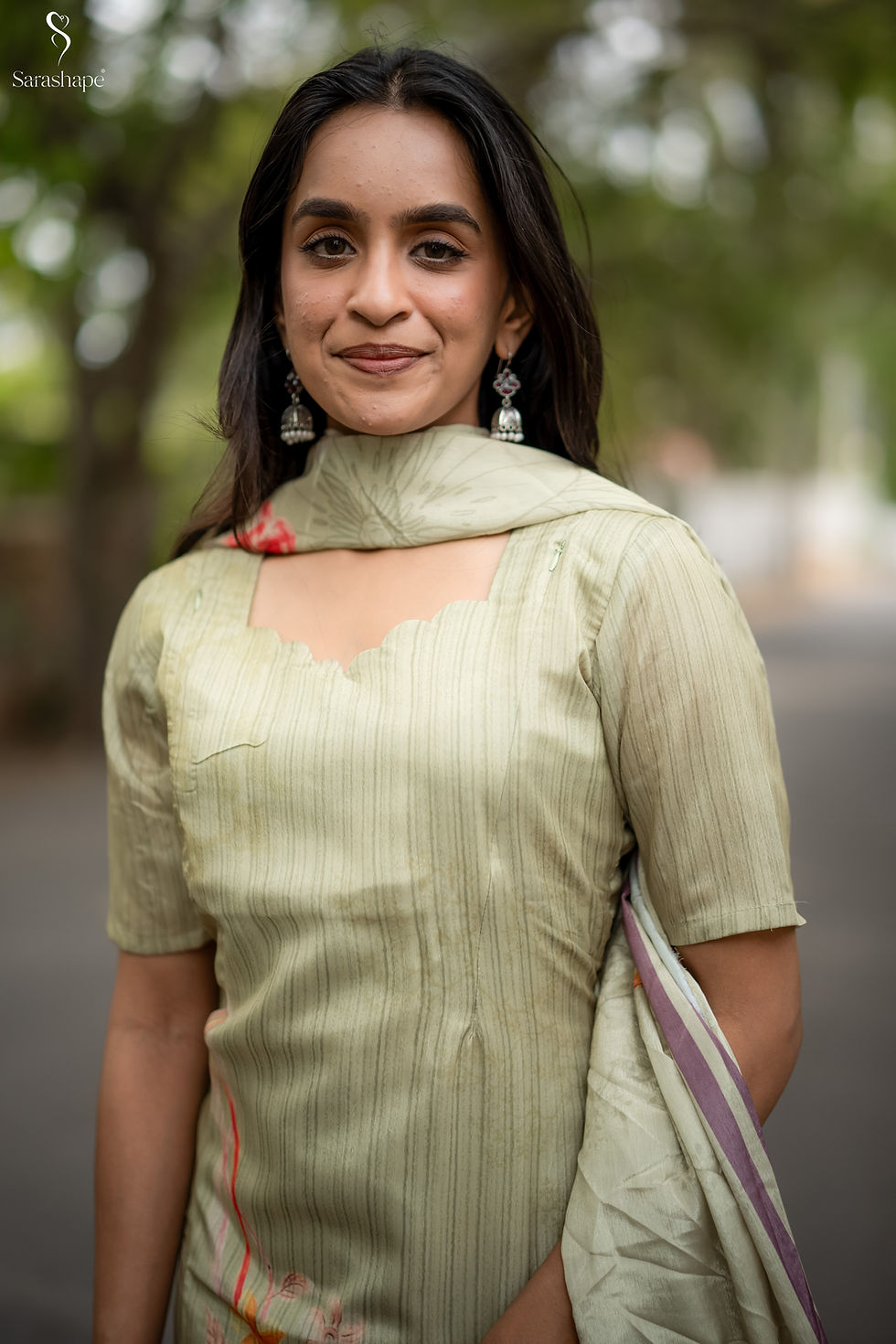 Thumbnail: Mugizhi Chinnon Feeding Salwar Set ( Top &amp; Duppata)