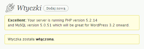 Sprawdzenie wersji PHP i MySQL za pomocą wtyczki Health Check