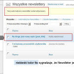 Utworzenie Newslettera Wysija - wynik kroku 4i