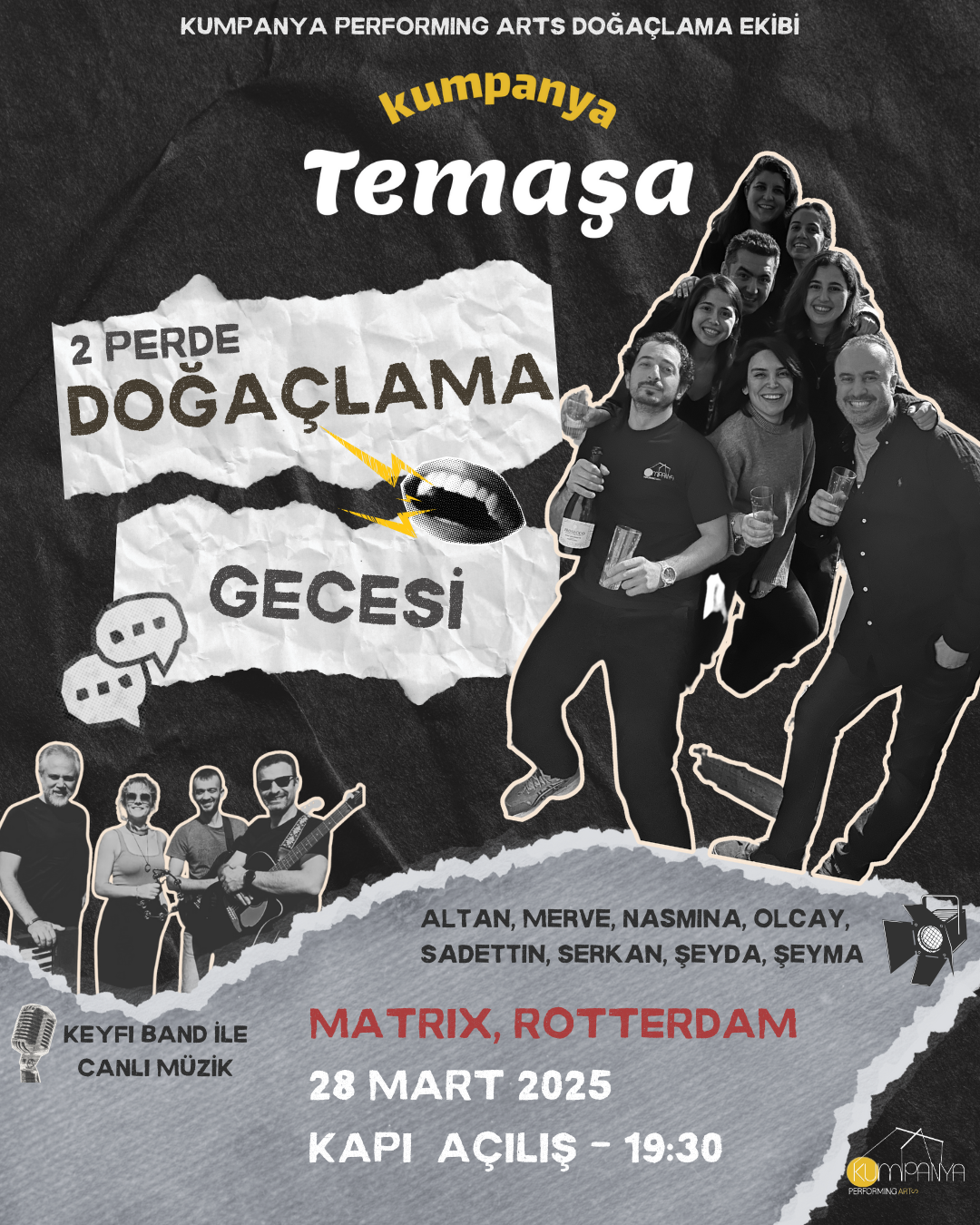 Sahnede Doğaçlama Gecesi (Rotterdam) afişi