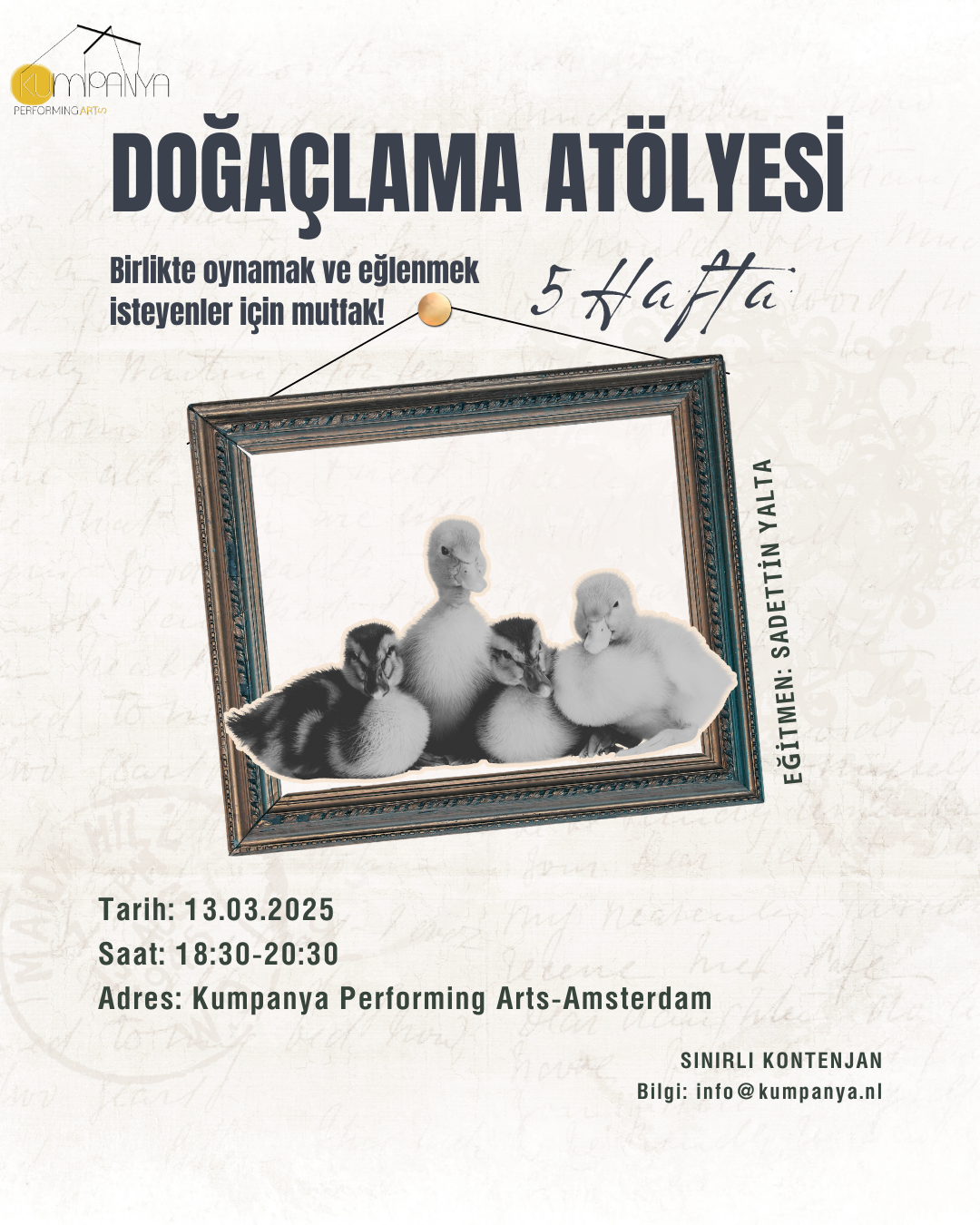 6’dan Sonra Doğaçla (Doğaçlama Atölyesi) afişi