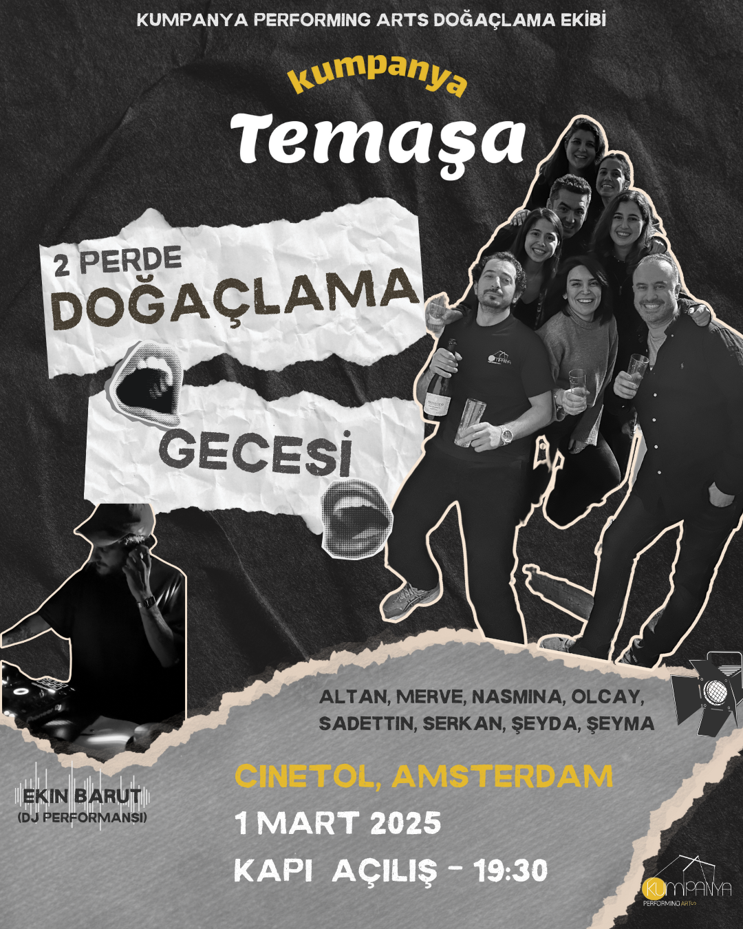 Sahnede Doğaçlama Gecesi (Amsterdam) afişi