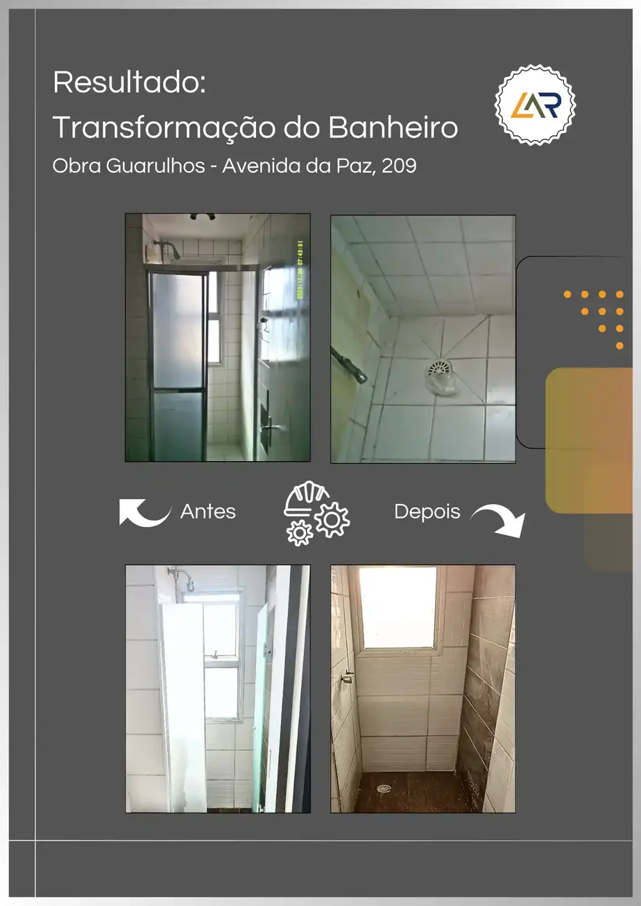 Resultado: Transformação do Banheiro - Lar Pontual Engenharia