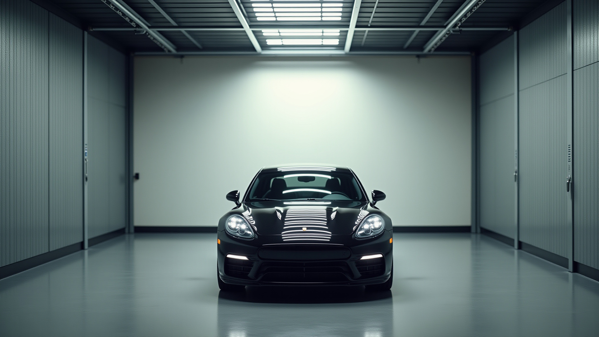 Car in showroom