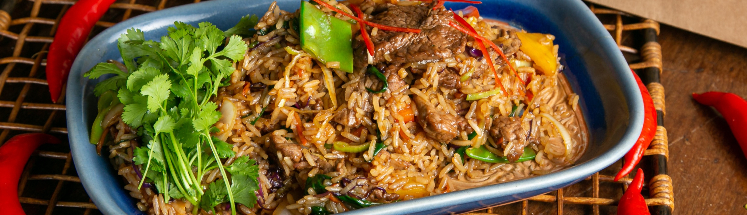 Arranged Food and Objects