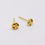 Thumbnail: Full Moon Studs Earrings, Gold Plated
