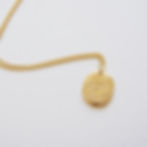 Thumbnail: Happy Sun Nugget Necklace, Gold Plated