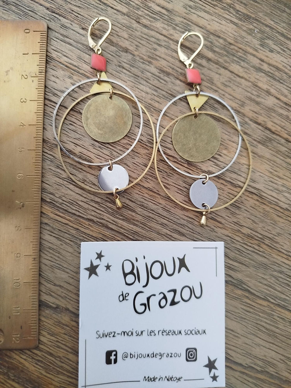 Miniature : Boucles d'oreilles tout en rondeurs