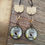 Miniature : Boucles cabochons oiseaux