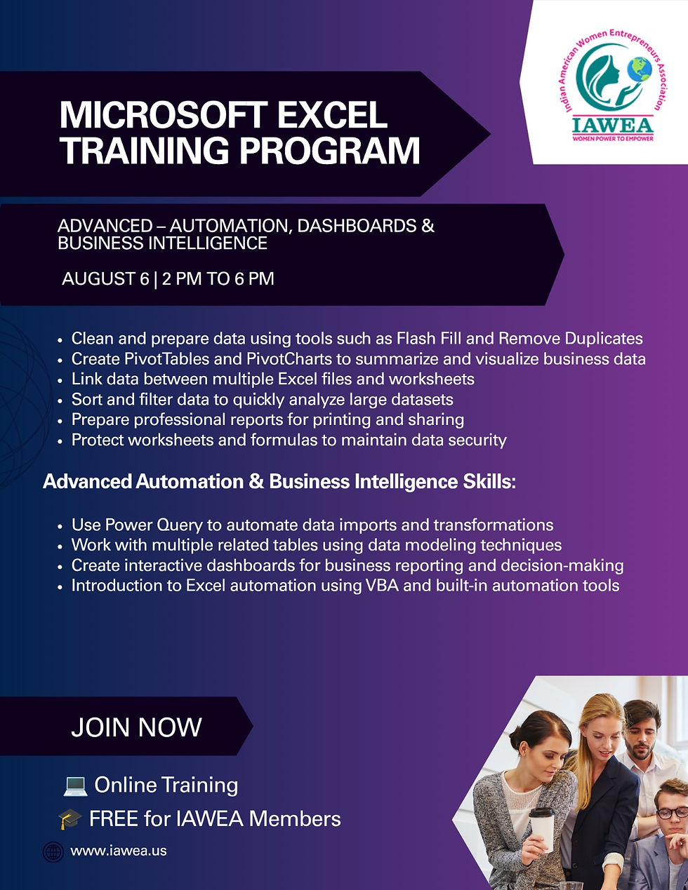IAWEA - Excel Training Program (Advanced)