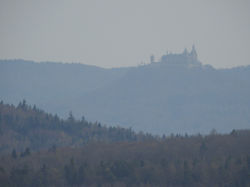 A Silhouette of Hohenzollern Castle
