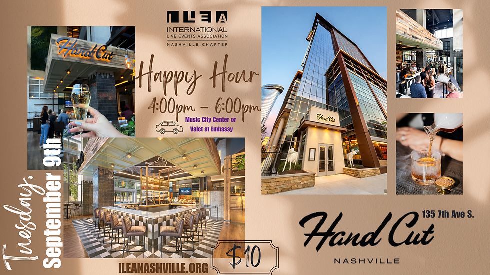 ILEA September Happy Hour | Hand Cut Chophouse