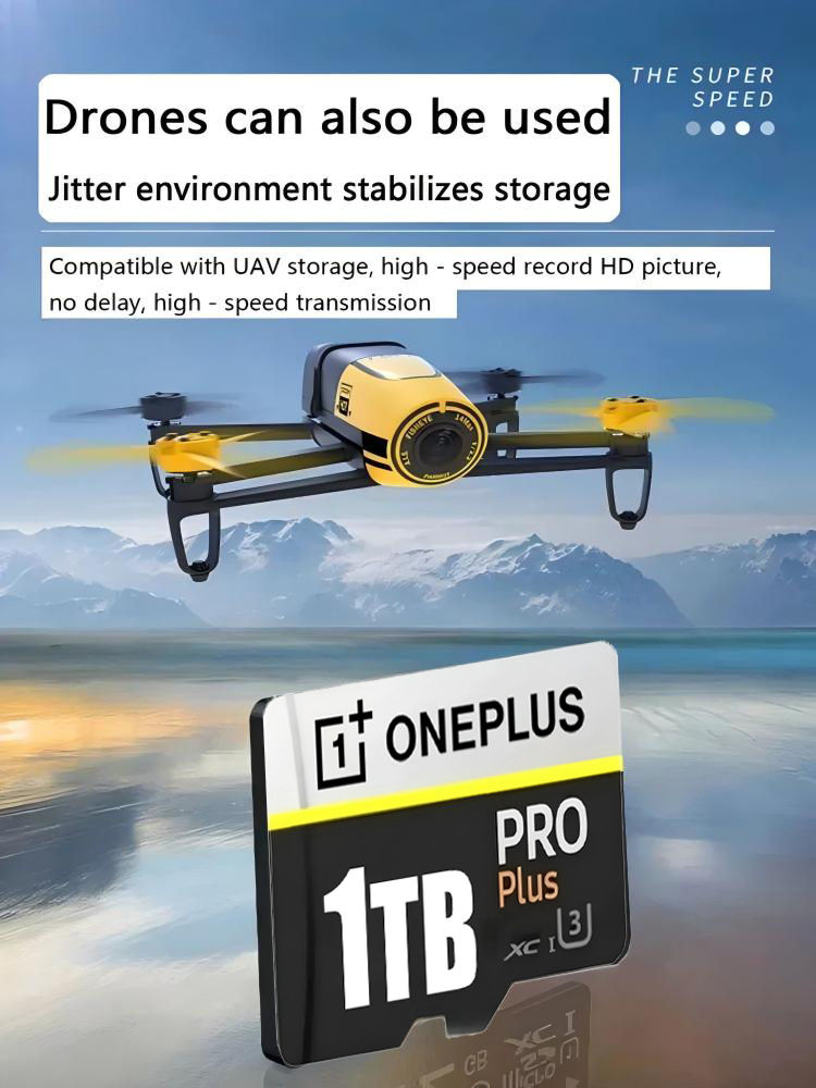 Thumbnail: OnePlus 2TB High-Speed V30 A2 4K SD Card 512GB 256GB Memory Card 1TB Micro TF SD