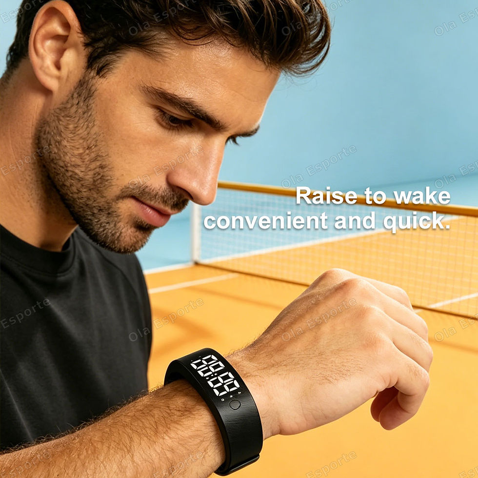 Thumbnail: LED Digital Alarm Clock Watch Adjustable Snooze-proof Alarm Bracelet with Runnin