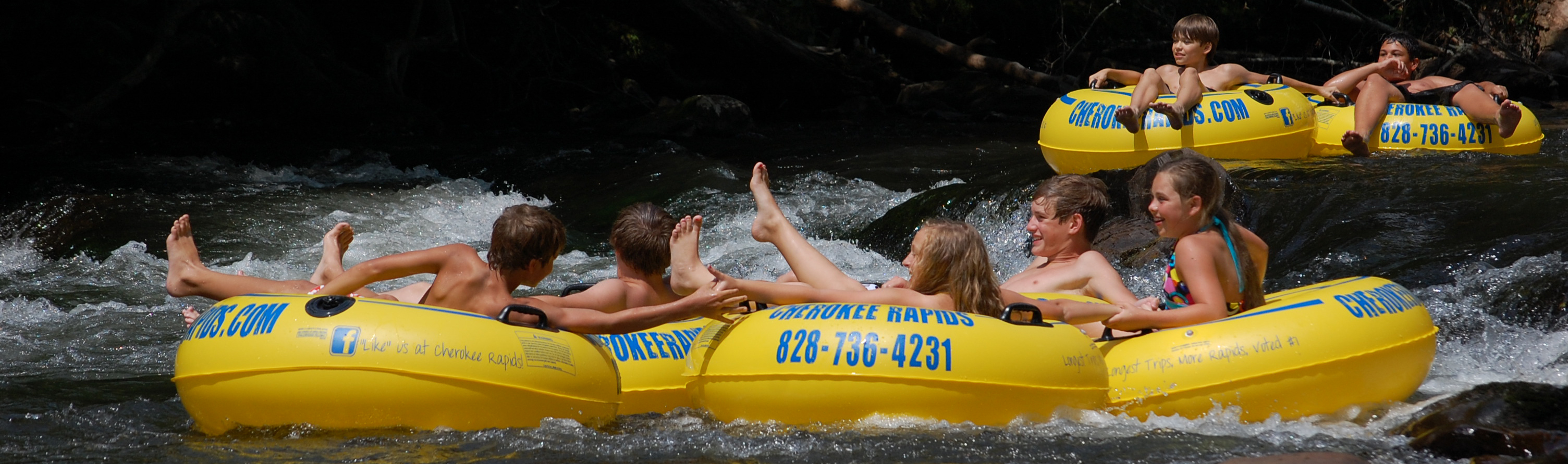 Cherokee Rapids River Tubing, Cherokee, NC Oconaluftee River