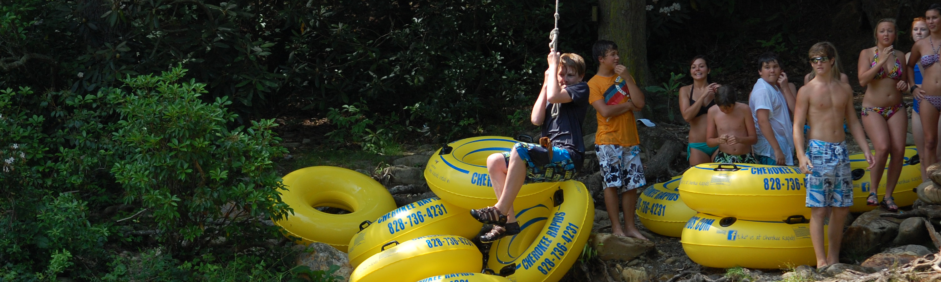 Cherokee Rapids River Tubing, Cherokee, NC Oconaluftee River