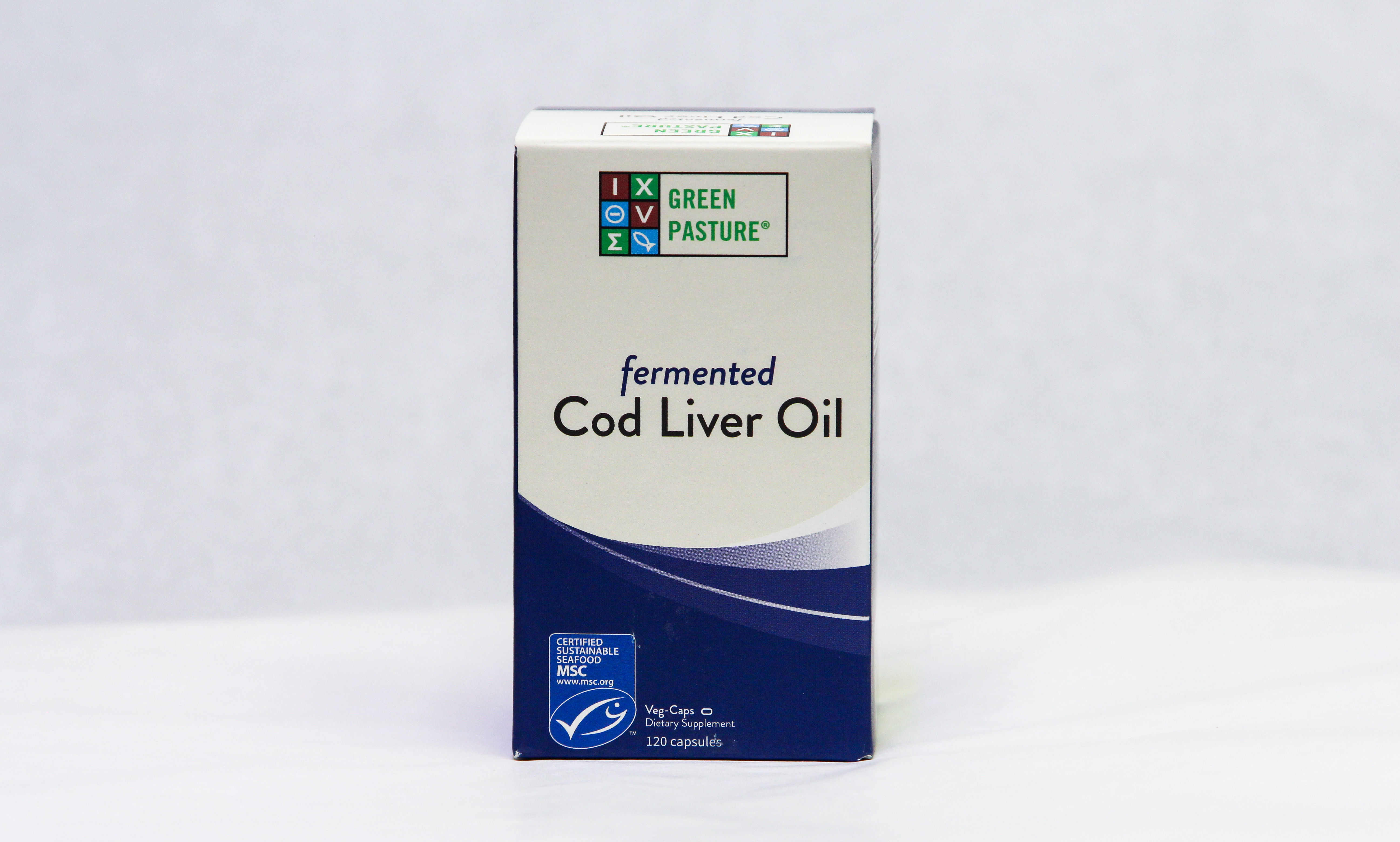 Fermented Cod Liver Oil (120 capsules) by Green Pasture