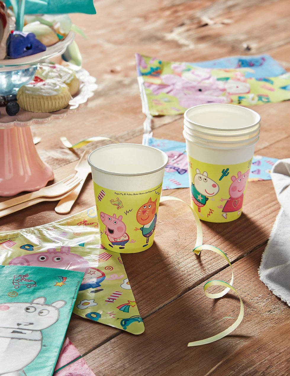 Miniature : 8 Gobelets en carton Peppa Pig™ 200 ml