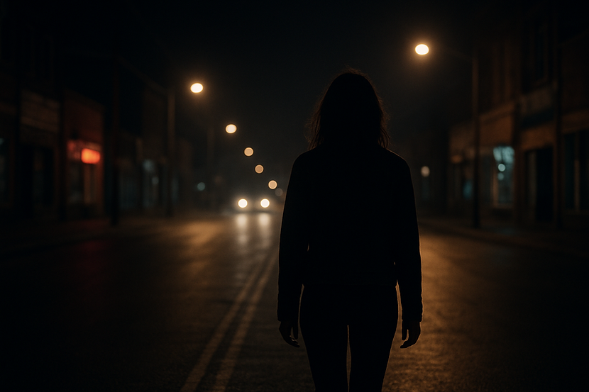 Lonely Walk Under City Lights.png