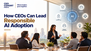 CEO leading responsible AI adoption through governance, human oversight and organizational leadership