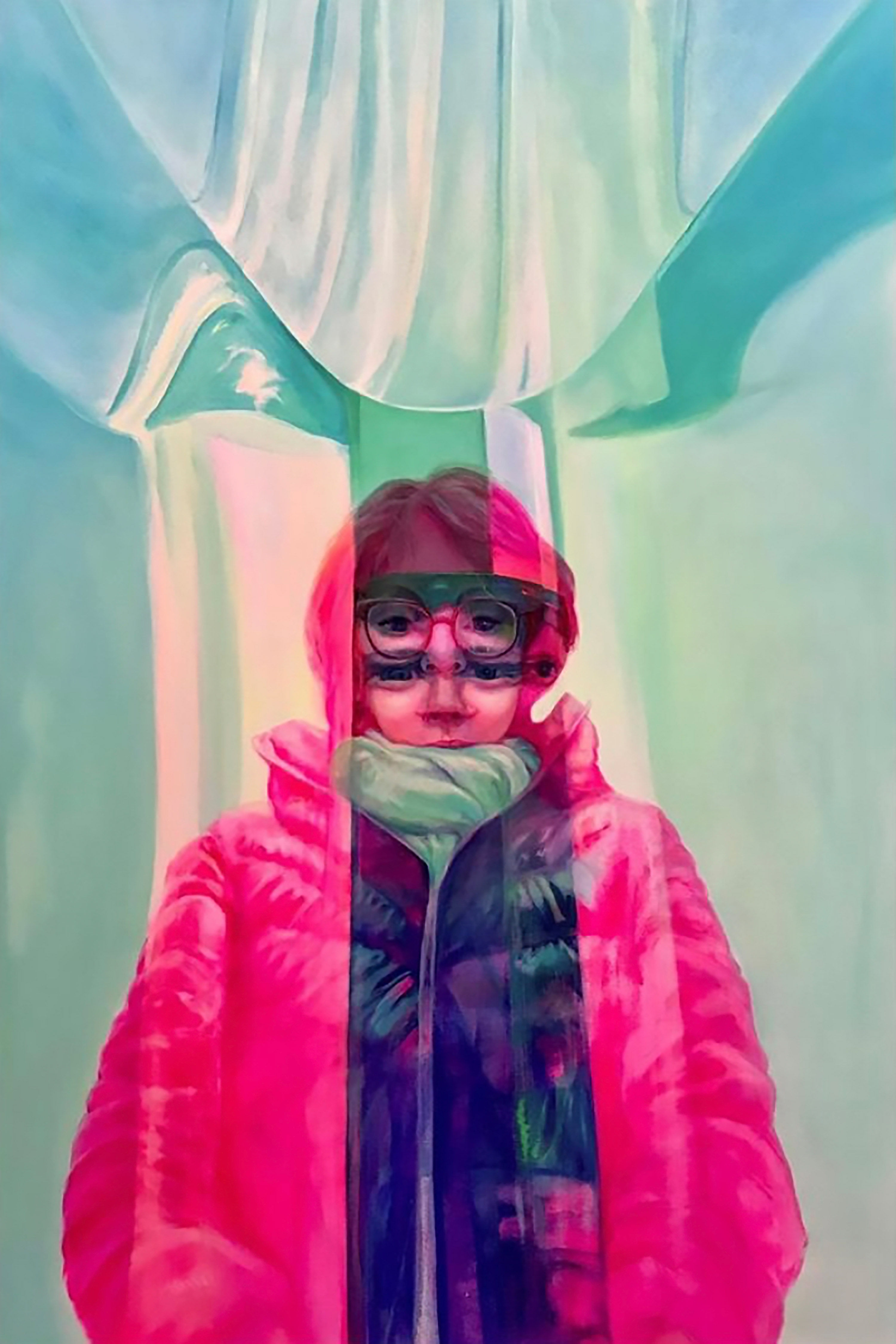 Ascendance, Acrylic and Oil on Canvas, 60x40", 2021