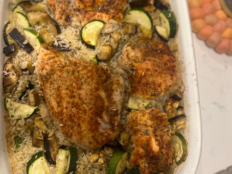One-pan Chicken & Rice Bake