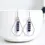 Thumbnail: Sterling Silver Hoops with Denim Blue Lapis Lazuli