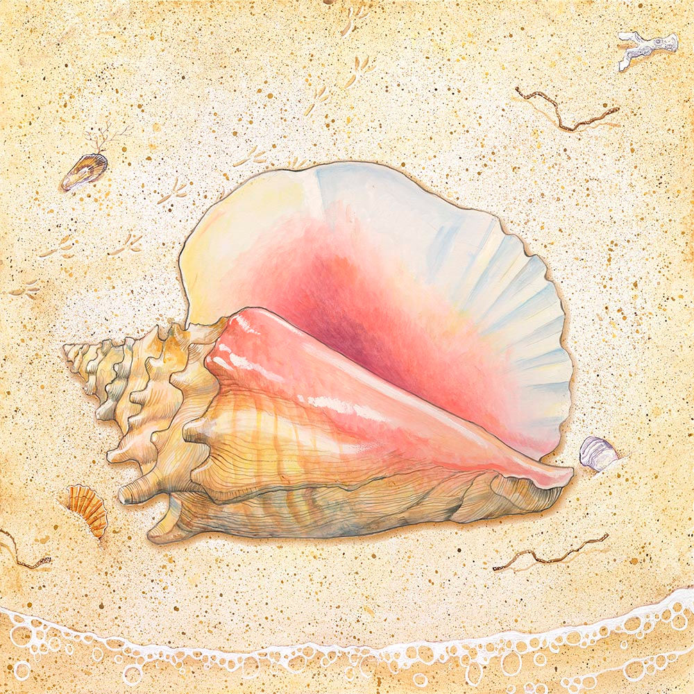 "Conch" © Square Glass Cutting Board