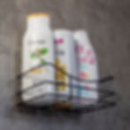 מדף מלבני ללא קידוח למטבח/ למקלחת שחור