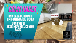 Cómo hacer una caja de regalo en forma de bota con Cricut