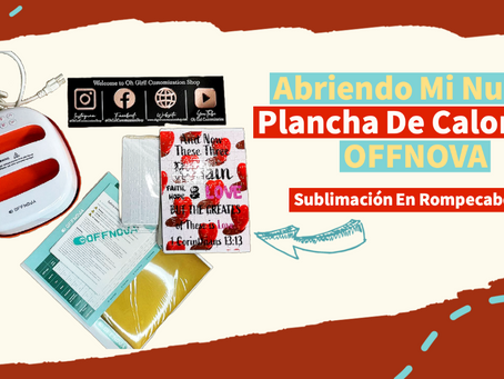 ABRIENDO Mi Nueva Plancha De Calor 9x9 OFFNOVA (Sublimación En Rompecabezas)