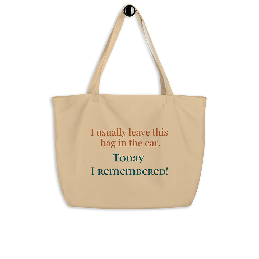 Miniatura: I Usually Leave This Bag in the Car Reusable Shopping Tote, Grocery Bag